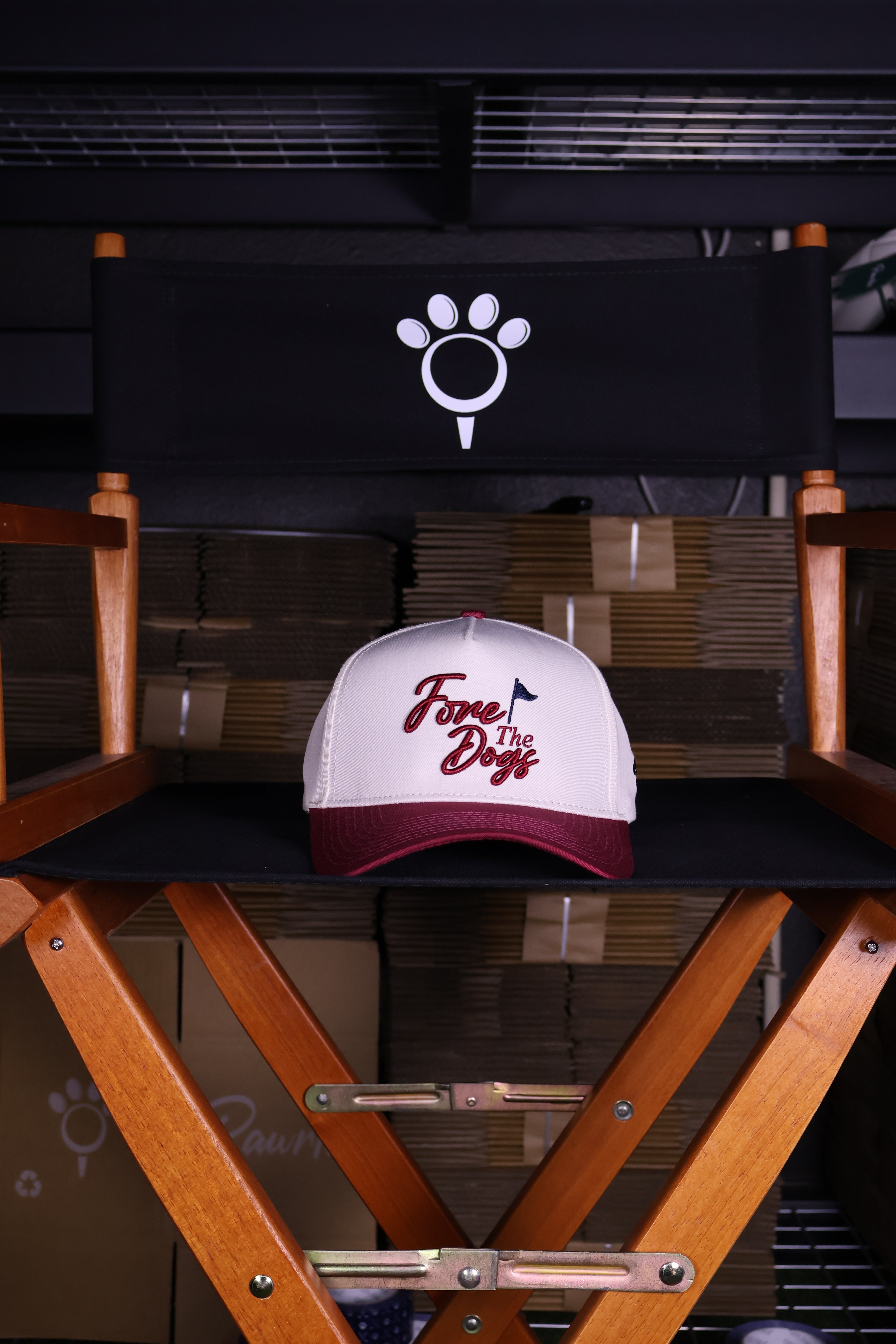 Fore The Dogs Hat - Red