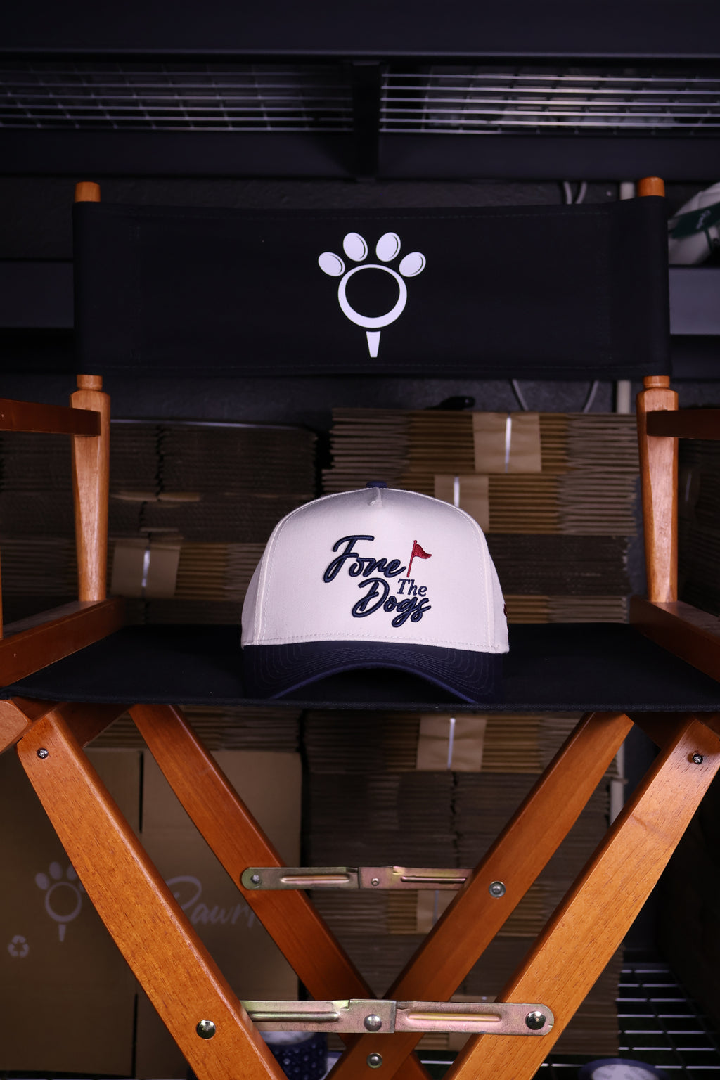Fore The Dogs Hat - Navy