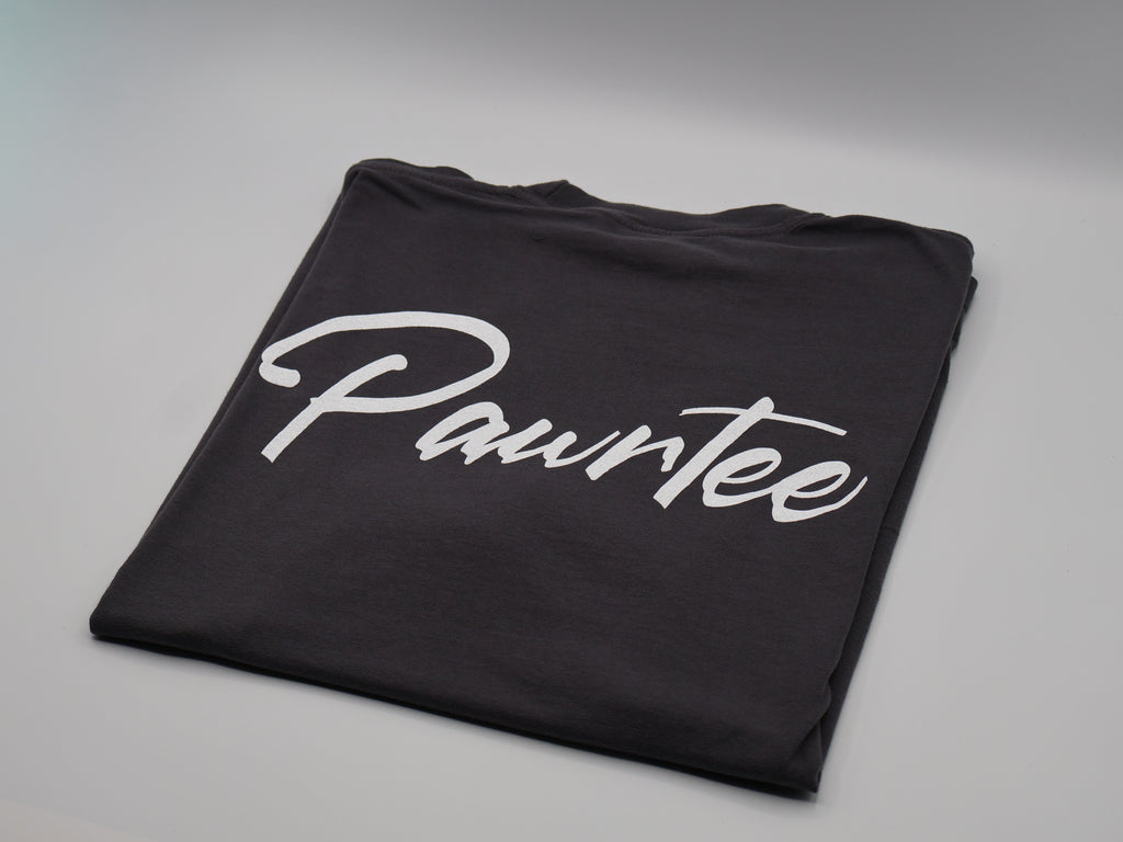 PawrTee Script T-Shirt | Graphite